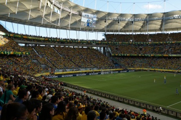 Demountable seats at Arena Fonte Nova in Salvador installed by UK supplier Arena Group