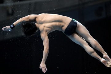 England's Tom Daly diving at Delhi 2010 (Photo: Glasgow 2014)