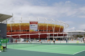 The Olympic Tennis Centre is one of the few structures built for permanent use (Photo: Rio 2016 / Daniel Ramalho)