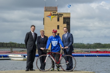 David Grevemberg (Right), CEO of Glasgow 2014, praised the work of partners in preparing Strathclyde Loch