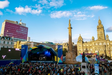 George Square during the Glasgow 2018 European Championships