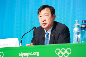 Hee-beom Lee, the president and CEO of the PyeongChang Organising Committee for the 2018 Olympic & Paralympic Winter Games (POCOG)