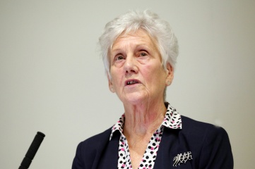 CGF President Dame Louise Martin DBE pictured speaking at Host City 2019 in Glasgow (Photo credit Chris Watt. Copyright Host City)