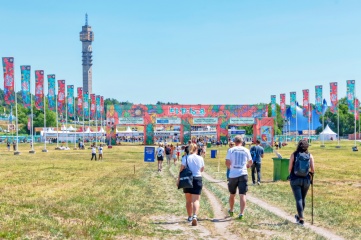Entrance to Lollapalooza music festival’s first appearance in Stockholm in June 2019 (Photo: Stefan Holm, Shutterstock)