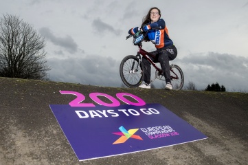 18-year-old Glaswegian BMX racer Mia Paton will compete at Glasgow 2018