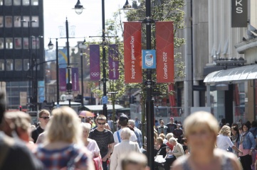 Street dressing in Newcastle during London 2012 (Photo: CSM Live)