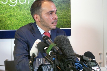 Prince Ali photographed at the launch of his presidential campaign in February (Photo: HOST CITY)