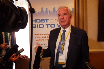 Sir Craig Reedie speaking at Host City in 2014 (Photo: Host City)