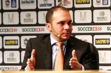 FIFA vice president Prince Ali is building his campaign by speaking to the press and FIFA members (photo: Soccerex)