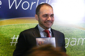 Prince Ali photographed at the launch of his campaign in February