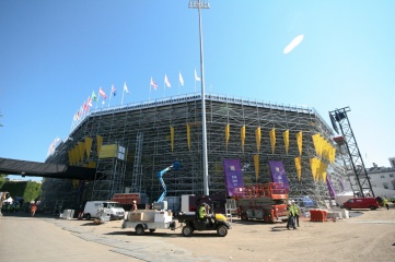 The London 2012 beach volleyball arena, by Populous and Arena Group, was highly innovative (Photo: Arena Group)