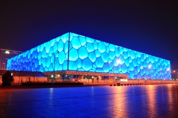 The "Water Cube", which hosted Aquatics in 2008, will become the "Ice Cube" for skating events in 2022 (Songquan Deng / Shutterstock.com)