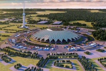 The Cosmos Arena in Samara is still under construction