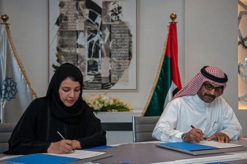 Reem Al Hashimy, Managing Director of Expo 2020 Higher Committee and Abdullah Hamdan Bin Dalmouk, CEO of Hamdan Bin Mohammed Heritage Centre